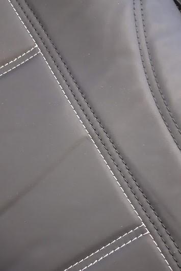 Universal Rear Seat Cover Size 06/08S | Black/White Stitching