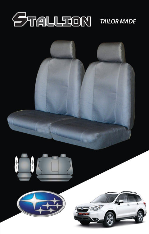 Canvas Seat Covers For Subaru Forester 03/2008-12/2012 Grey