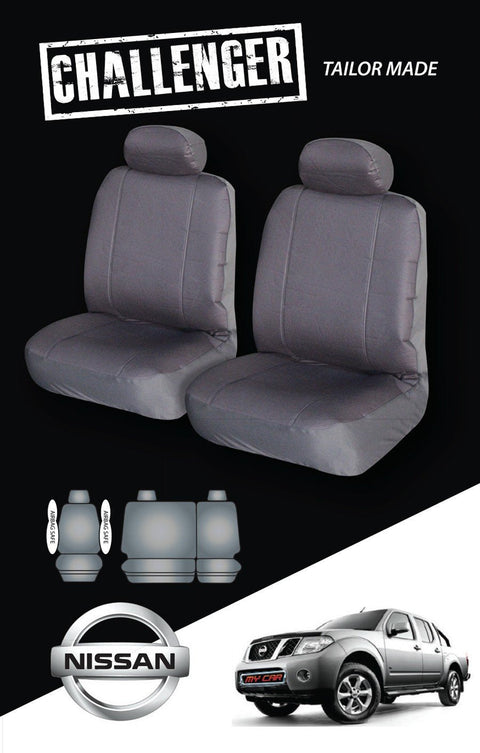 Canvas Seat Covers for Nissan Navara D40 Dual Cab (2007-2020)