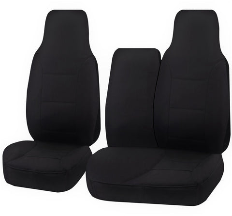 Canvas Seat Covers for Toyota Hiace Trh-Kdh Series LWB (2005-2016) Black