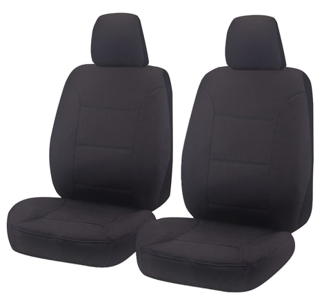 Canvas Seat Covers for Toyota Landcruiser VDJ70 Series (2007-on) Charcoal