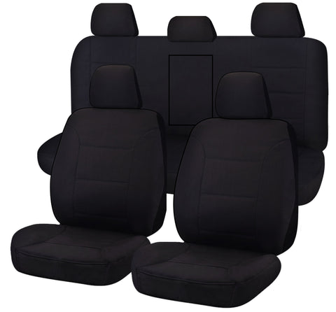 Canvas Seat Covers for Mitsubishi Triton Mq-Mr Series Dual Cab (2015-2022)