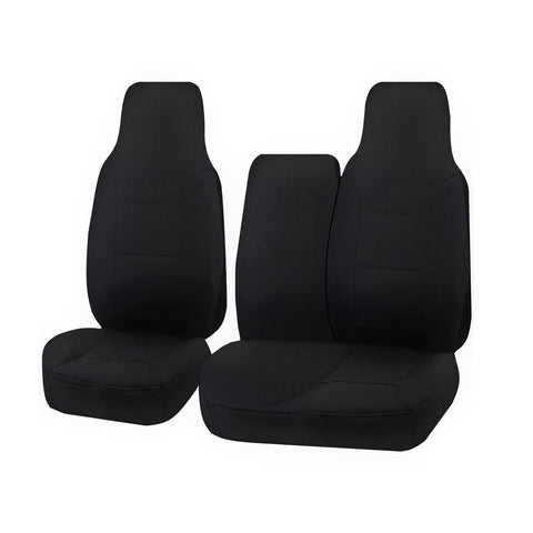 Canvas Seat Covers for Toyota Hiace Trh-Kdh Series LWB (2005-2016) Black