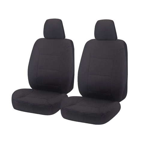 Canvas Seat Covers for Toyota Landcruiser VDJ70 Series (2007-on) Charcoal