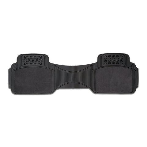 Colossus 1-Piece Grey Rubber/Carpet Car Mat