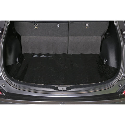 Aluminium Look 1-Piece Black Rubber/Aluminium Look Boot Mat