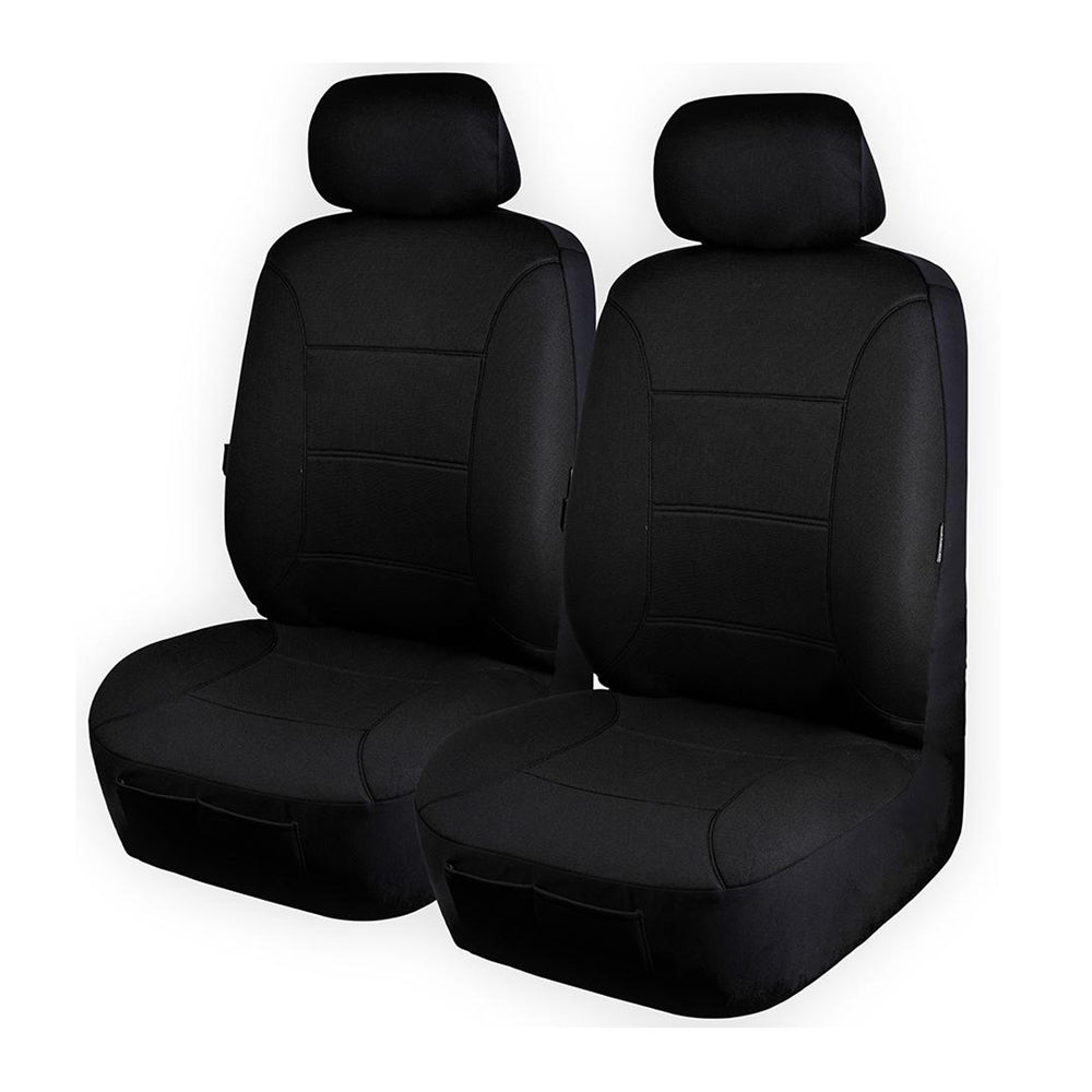 Universal Platinum Front Seat Covers Size 30 35 Black Seat Cover Master