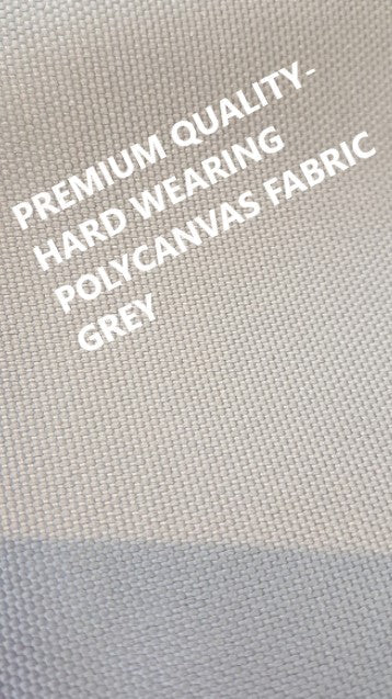 Premium Quality Hard Wearing Polycanvas Fabric Grey