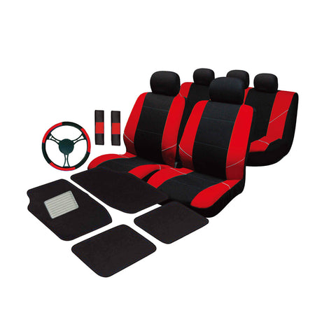 Heavy-Duty Double Knitted Polyester Backing: Offers a snug fit for your vehicle's seats