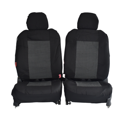 Jacquard Grey Seat Covers for Toyota Hilux Dual Cab (2005-2020)