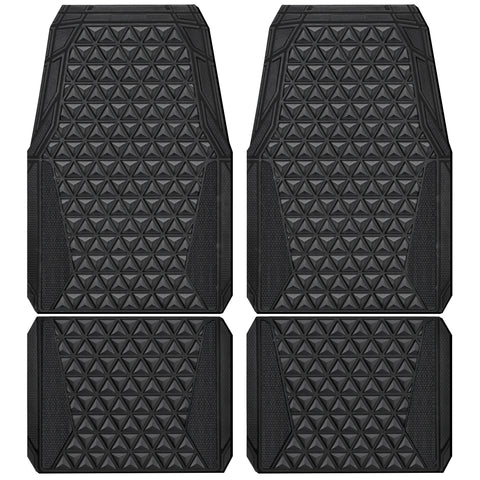 Triangle All-Weather Heavy-Duty Car Floor Mat Set