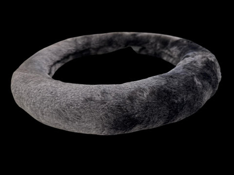 Finesse Faux Fur Steering Wheel Cover | Charcoal