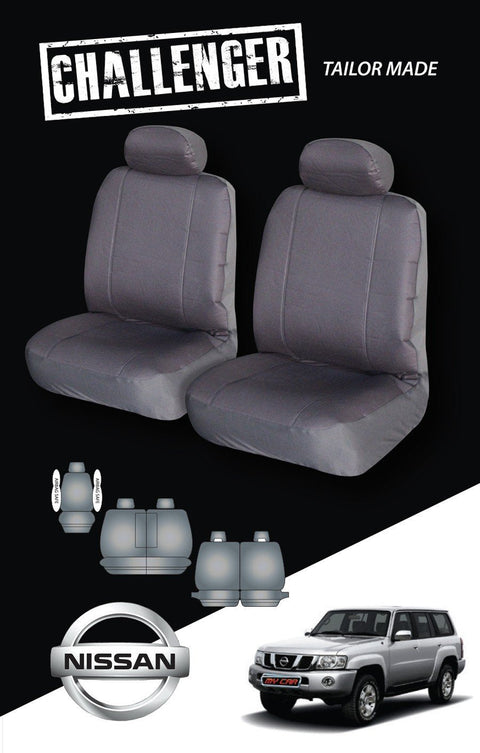 Challenger Canvas Seat Covers - For Nissan Patrol 7 Seater (2004-2013)