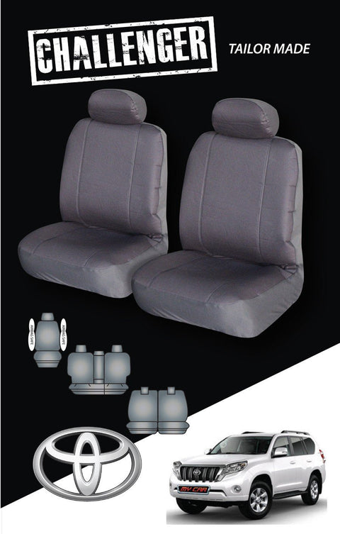 Challenger Canvas Seat Covers - For Toyota Prado 150 Series 7 Seater (2009-2020)