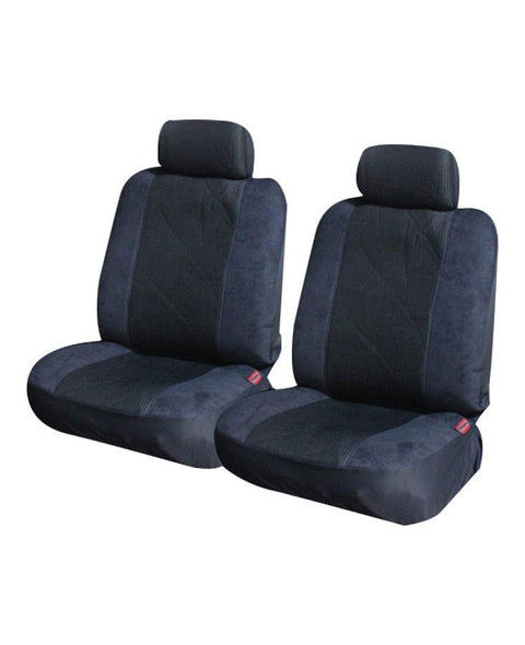 Prestige Suede Rear Seat Covers - Universal Size 06/08H Black