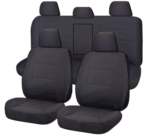 Challenger Canvas Seat Covers - For Mitsubishi Triton MQ-MR Series Dual Cab (2015-2022)