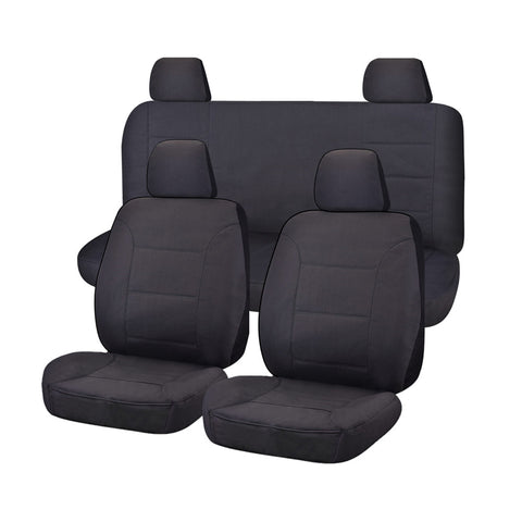 Challenger Canvas Seat Covers - For Nissan Navara D23 Series 1-3 NP300 Dual Cab (2015-2017)
