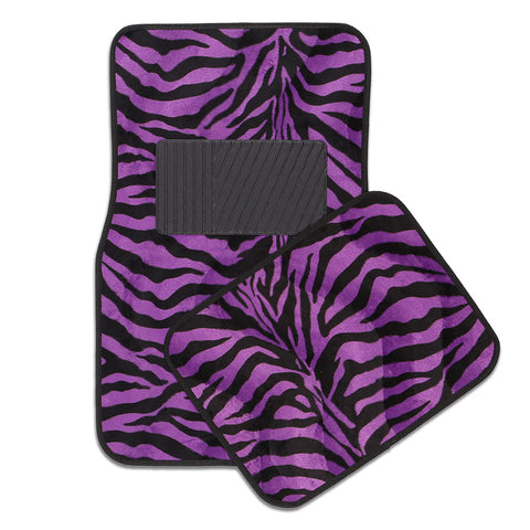 Safari Carpet Mat Purple Zebra