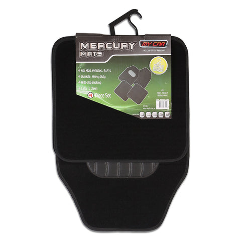 Mercury 4-Piece Car Mat - Black [Carpet]
