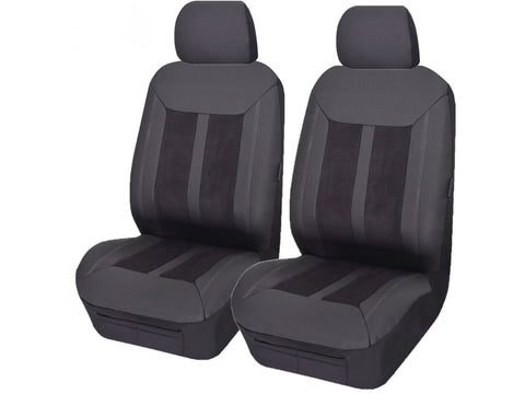 Universal Fury Front Seat Covers Size 30/35 | Black