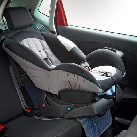 Child Seat Protector - Blue & Grey