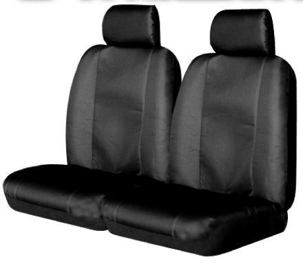 Canvas Seat Covers For Mazda Bt-50 Fronts 11/2006-10/2011 Black Single-Cab