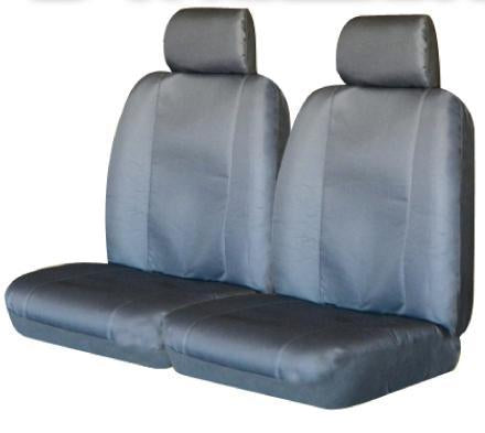 Canvas Seat Covers For Mazda Bt-50 Fronts 11/2006-10/2011 Grey Single-Cab