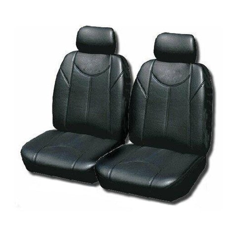 Leather Look Car Seat Covers For Toyota Hilux Dual Cab 2005-2020 | Grey