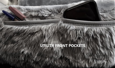 Universal Finesse Faux Fur Seat Covers - Universal Size - Mocha