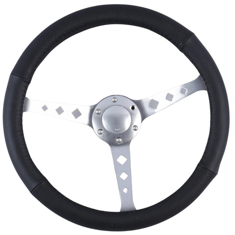 Vegas Steering Wheel Cover - Black [Leather]