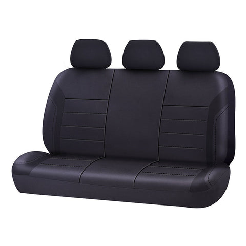 Universal Ultra Light Neoprene Rear Seat Covers Size 06/08S | Black/Black