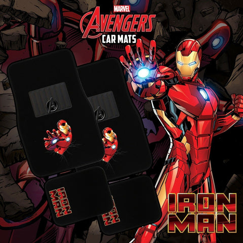 Marvel Avengers 4-Piece Iron Man Car Mat